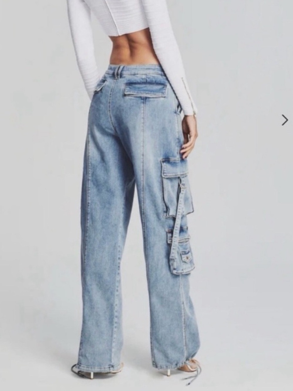 Retrofete Alejandra Cargo Jean Size 24 - Picture 2 of 7